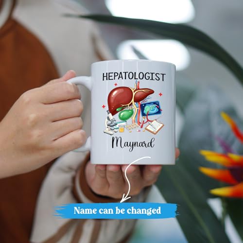 Personalized Hepatologist Hepatology Teacup | Customised Coffee Mug | 11 OZ