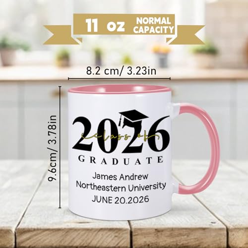 Personalized Graduation Gifts Class of 2026 | Customised Coffee Mug | 11 OZ