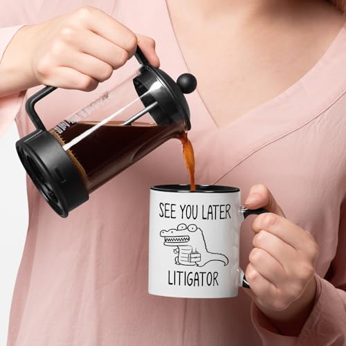 Lawyer See You Later Litigator Funny Attorney | Ceramic Coffee Mug | 11 OZ