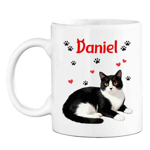 Customized Tuxedo Gift for Cat Dad Mom Pet | Customised Coffee Mug | 11 OZ