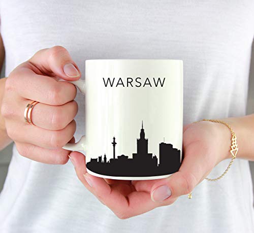 Tourist Travel Souvenir Gift Warsaw Poland | Ceramic Coffee Mug | 11 OZ