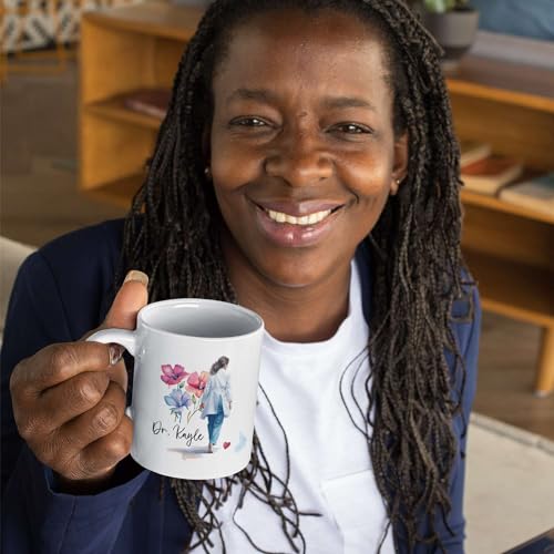 Unique Woman Doctor Customized Name And | Customised Coffee Mug | 11 OZ