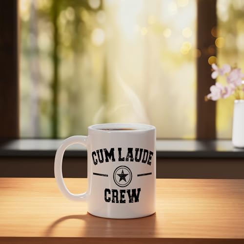 Cum Laude Crew Graduation Achievement Design | Ceramic Coffee Mug | 11 OZ