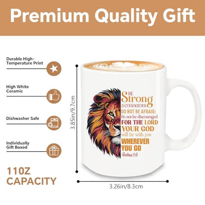 Christian Gifts for Men Religious | Ceramic Coffee Mug | 11 OZ
