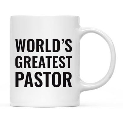 Gift for Men or Women World s Greatest Pastor | Ceramic Coffee Mug | 11 OZ