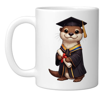 Cute Otter Graduation | Ceramic Coffee Mug | 11 OZ