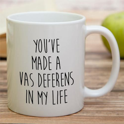Funny Urologist Vas Deferens Pun Humorous | Ceramic Coffee Mug | 11 OZ