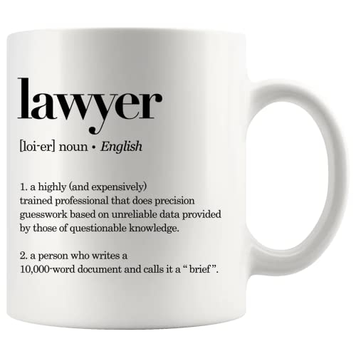 Lawyer Definition Gifts Law Student Graduation | Ceramic Coffee Mug | 11 OZ
