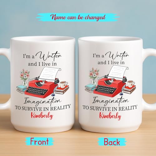 I m A Writer Live In Imagination To Survive | Customised Coffee Mug | 11 OZ
