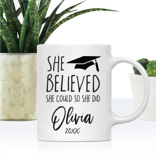 Personalized Custom Graduation Gift She | Customised Coffee Mug | 11 OZ