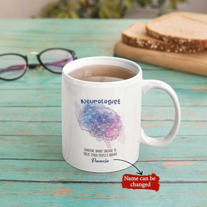 Personalized Neurologist Themed Brain | Customised Coffee Mug | 11 OZ