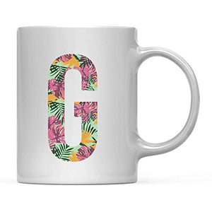 Gift Tropical Monstera Palm Leaves Student | Ceramic Coffee Mug | 11 OZ