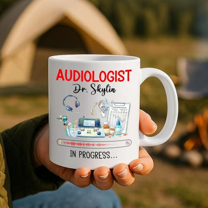 Personalized Audiologist In Progress Gift | Customised Coffee Mug | 11 OZ