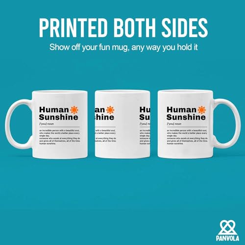 Human Sunshine Definition Motivational Gifts | Ceramic Coffee Mug | 11 OZ