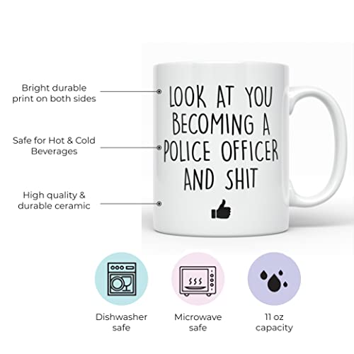Police Academy Graduation Law Enforcement New | Ceramic Coffee Mug | 11 OZ