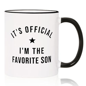 Son Gifts from Mom Favorite Birthday Fathers | Ceramic Coffee Mug | 11 OZ