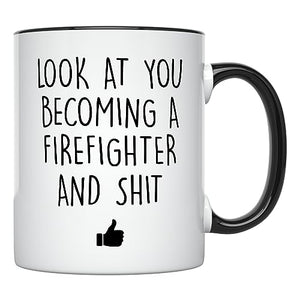 Future Firefighter Graduation for Men Funny | Ceramic Coffee Mug | 11 OZ