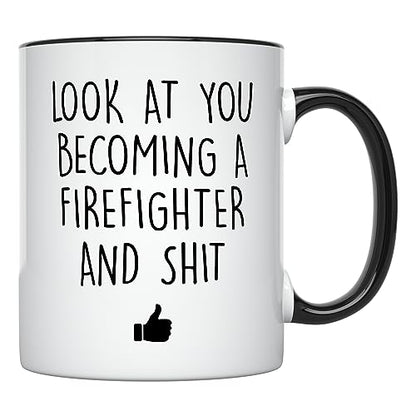 Future Firefighter Graduation for Men Funny | Ceramic Coffee Mug | 11 OZ