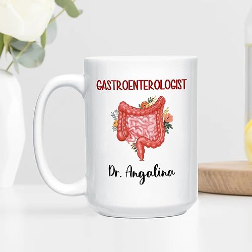 Personalized Gastroenterologist Floral | Customised Coffee Mug | 11 OZ