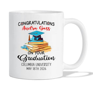 Personalized Graduation Congratulations On | Customised Coffee Mug | 11 OZ