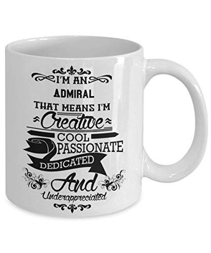 Gift For Admiral Perfect Graduation Men And | Ceramic Coffee Mug | 11 OZ