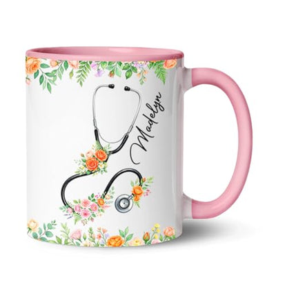 Custom Name Nurse Accent Personalized | Customised Coffee Mug | 11 OZ