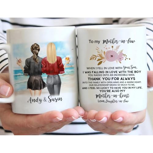 Custom Mother s Day Gifts for In Law | Customised Coffee Mug | 11 OZ