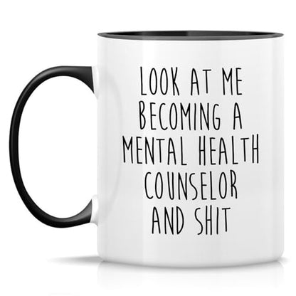 Funny Mental Health Counselor or Graduate | Ceramic Coffee Mug | 11 OZ