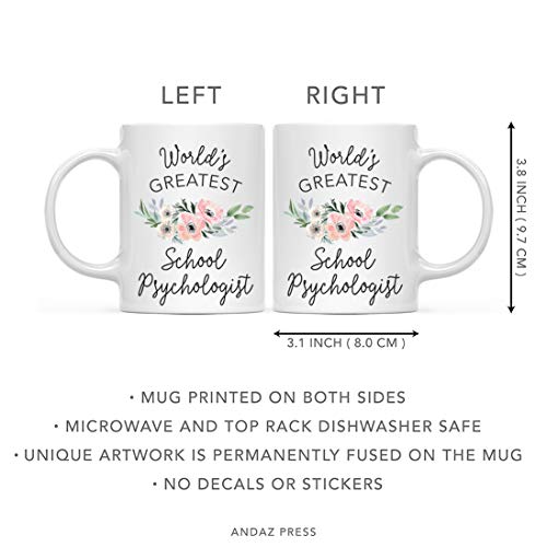 Gift for Women World s Greatest School | Ceramic Coffee Mug | 11 OZ