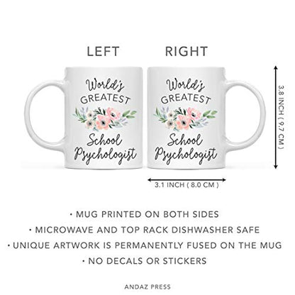 Gift for Women World s Greatest School | Ceramic Coffee Mug | 11 OZ