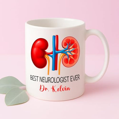 Personalized Name Gift For Nephrologist | Customised Coffee Mug | 11 OZ