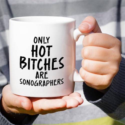 Funny Sonographer Humorous Sonography Gift for | Ceramic Coffee Mug | 11 OZ