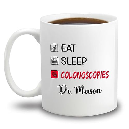 Personalized Gastroenterologists Eat Sleep | Customised Coffee Mug | 11 OZ