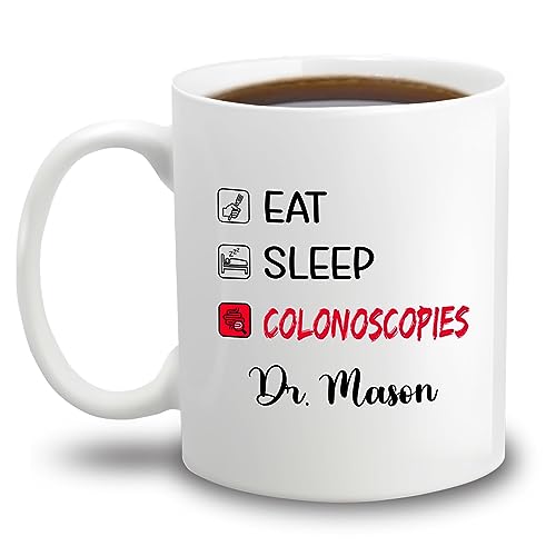 Personalized Gastroenterologists Eat Sleep | Customised Coffee Mug | 11 OZ