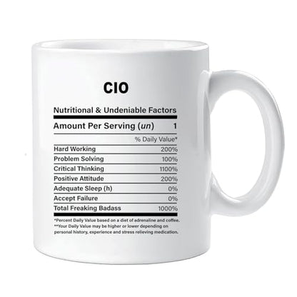 Gift for Cio nutrition ideas graduation funny | Ceramic Coffee Mug | 11 OZ