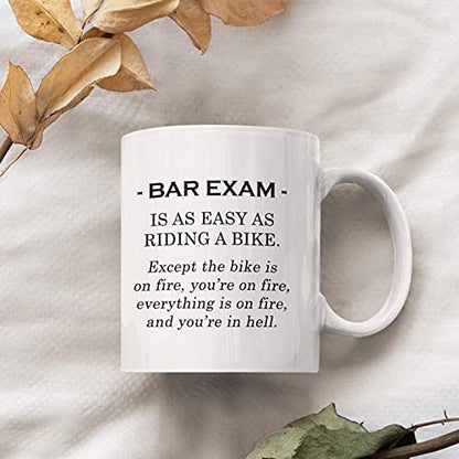 Lawyer Gifts for Men Women Bar Exam Easy on | Ceramic Coffee Mug | 11 OZ