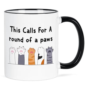 YHRJWN Graduation Gift for Women Men Cute Paws | Ceramic Coffee Mug | 11 OZ