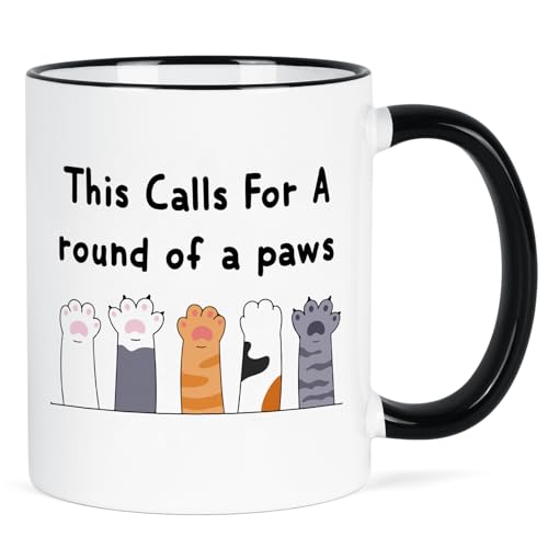 YHRJWN Graduation Gift for Women Men Cute Paws | Ceramic Coffee Mug | 11 OZ