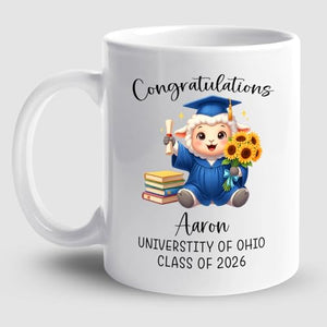 Sheep Graduation Gifts For Her Him Daughter | Customised Coffee Mug | 11 OZ