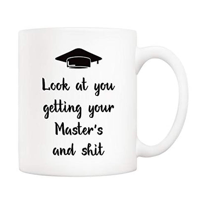 Christmas Gifts Funny Masters Graduation Look | Ceramic Coffee Mug | 11 OZ
