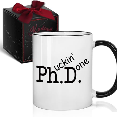 Phd Graduation Gift for Done Women Men Doctor | Ceramic Coffee Mug | 11 OZ