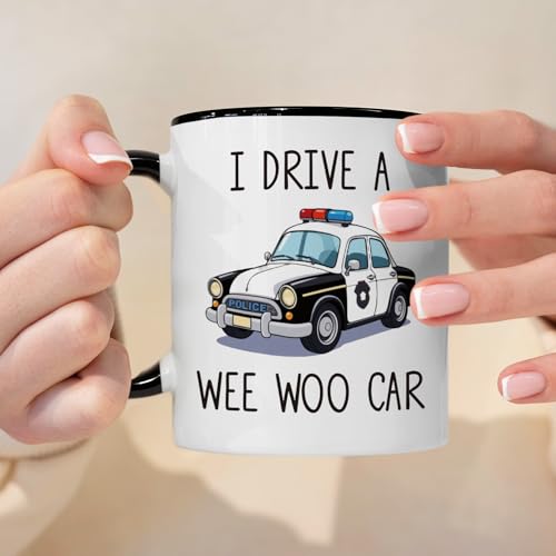 Funny Police Officer I Drive A Wee Woo Car | Ceramic Coffee Mug | 11 OZ