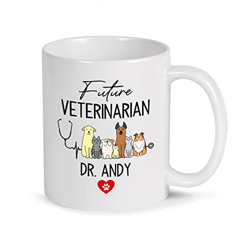 Customized Veterinarian Name Future Vet | Customised Coffee Mug | 11 OZ