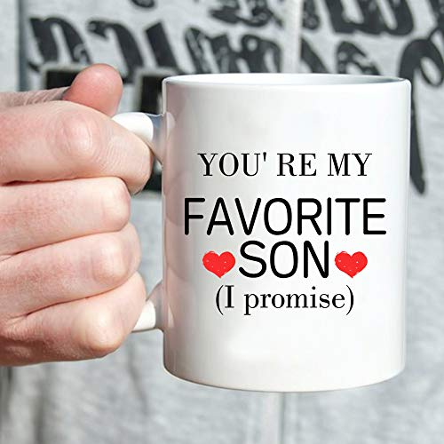 aiyaya Funny Gifts for Son from Mom You are My | Ceramic Coffee Mug | 11 OZ