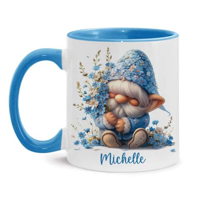 Forget Me Not Gnome Gift For Lover | Customised Coffee Mug | 11 OZ