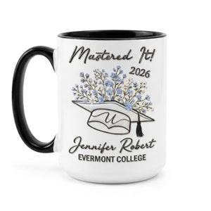 Hyturtle Personalized Graduation 2D Printed | Customised Coffee Mug | 11 OZ