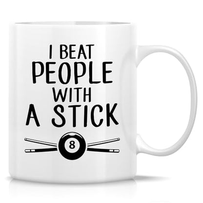 Funny Pool Player or Humorous Gift for | Ceramic Coffee Mug | 11 OZ