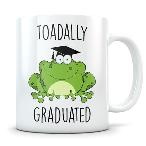 Frog graduation gift graduate themed school | Ceramic Coffee Mug | 11 OZ