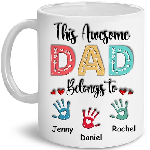 Personalized Dad Gifts This Awesome Belongs | Customised Coffee Mug | 11 OZ