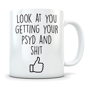 PSYD graduation gift graduates Funny | Ceramic Coffee Mug | 11 OZ
